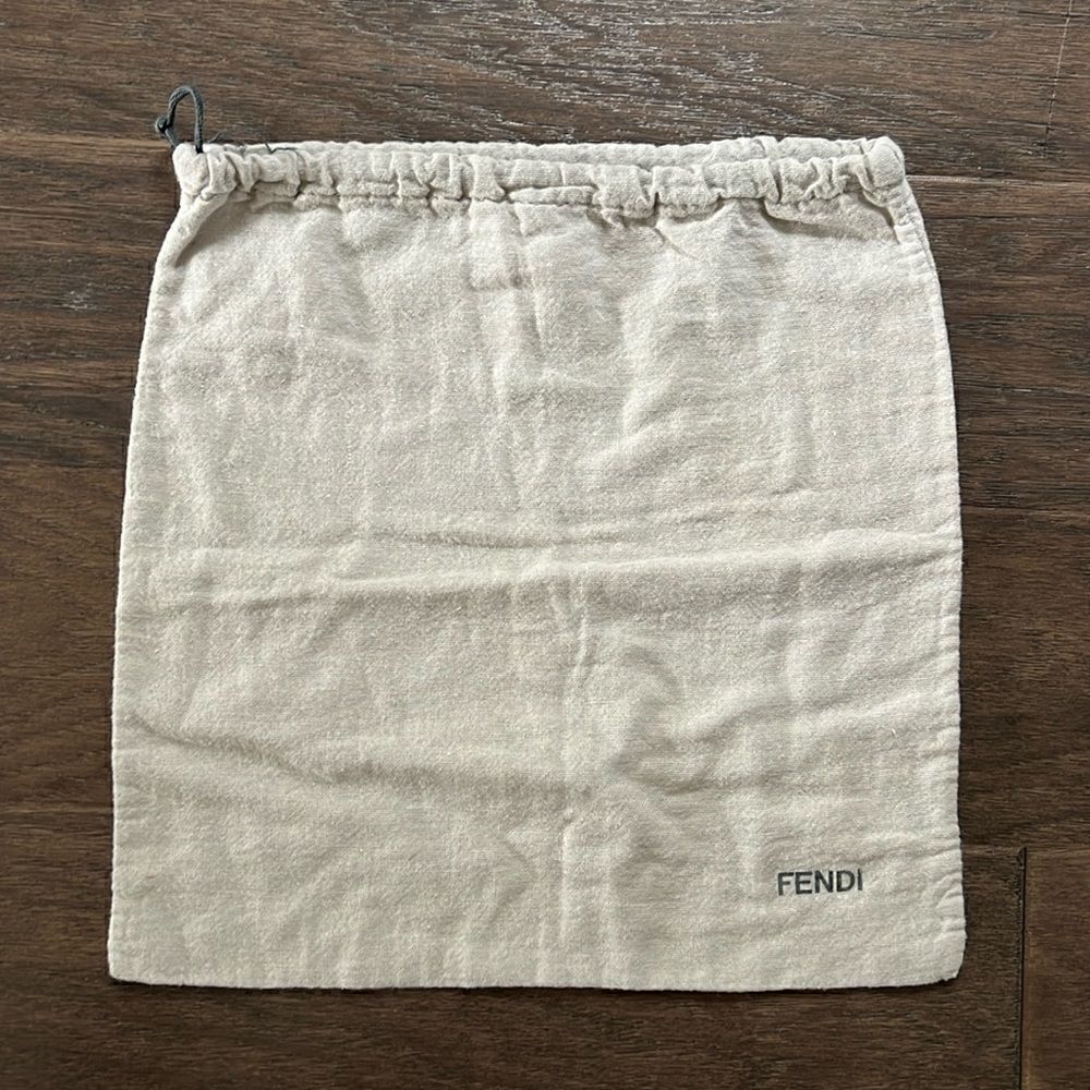 Fendi Drawstring Dustbag, Light Gray - Picture 1 of 2